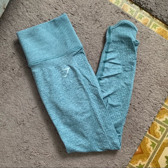 Gymshark ‘Vital Rise’ Seamless Legging (S) - green marl - Picture 1 of 9